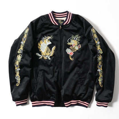 Houston Velveteen Dragon Tiger Souvenir Jacket