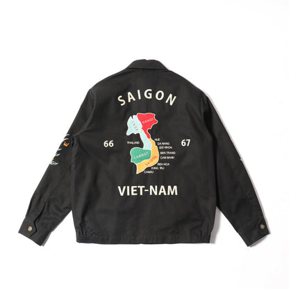 Houston Vietnam Tiger & Dragon Map Jacket