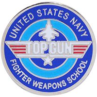 US Military Navy Top Gun Fighter Weapons School I Pin