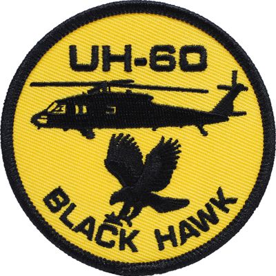 US Military UH-60 Black Hawk Helicopter Patch