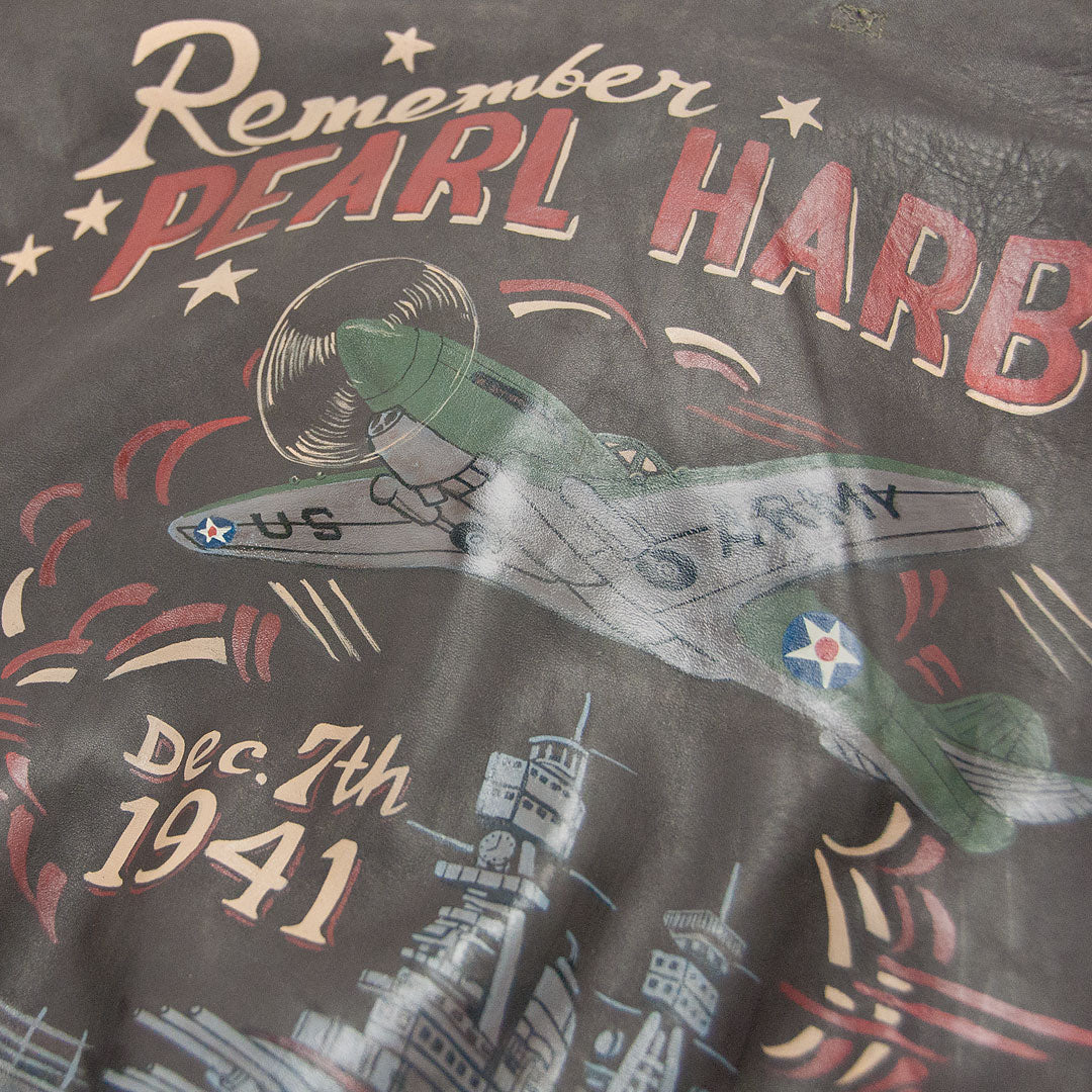 Pre-Order: Cockpit USA Remember Pearl Harbor A-2 Leather Jacket (7103060574392)