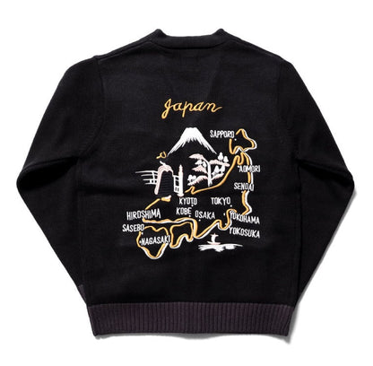 Houston Souvenir Map Cardigan Sweater