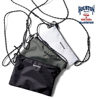 Houston Embroidered Logo Sacoche Bag