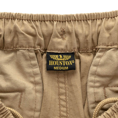 Houston Cotton Rip Baggy Shorts Khaki / L (Large) (7103485870264)