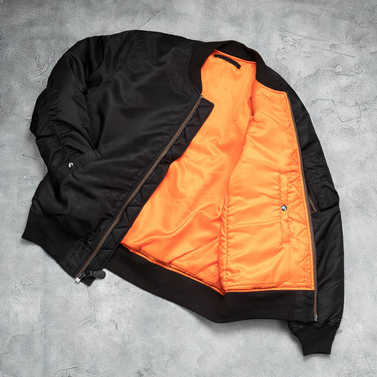 Houston MA-1 Flight Jacket Black / L (Large) (7103487606968)