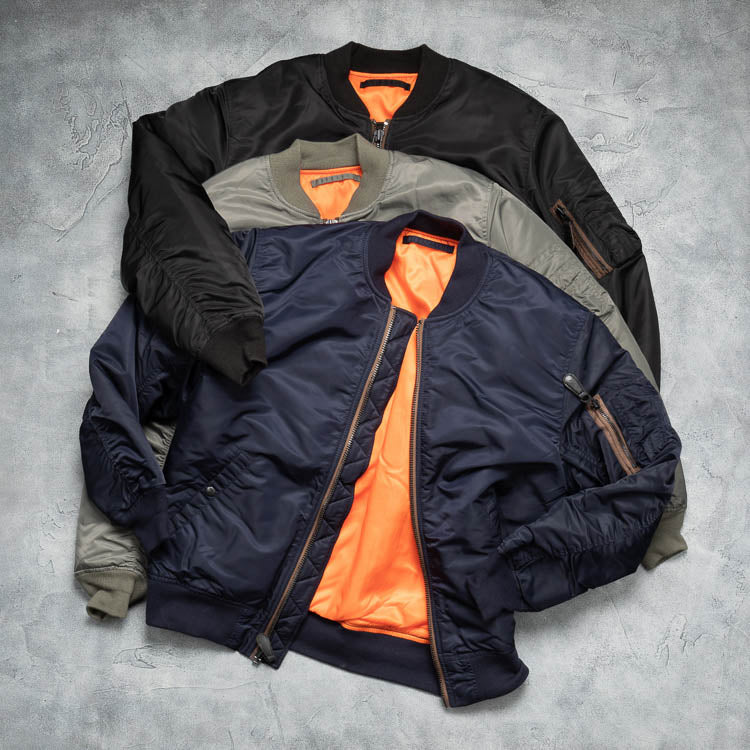 Houston MA-1 Flight Jacket Black / L (Large) (7103487606968)