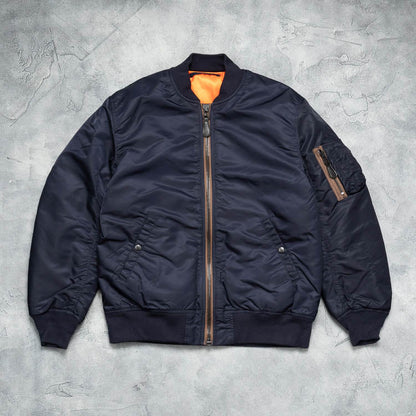 Houston MA-1 Flight Jacket Black / L (Large) (7103487606968)