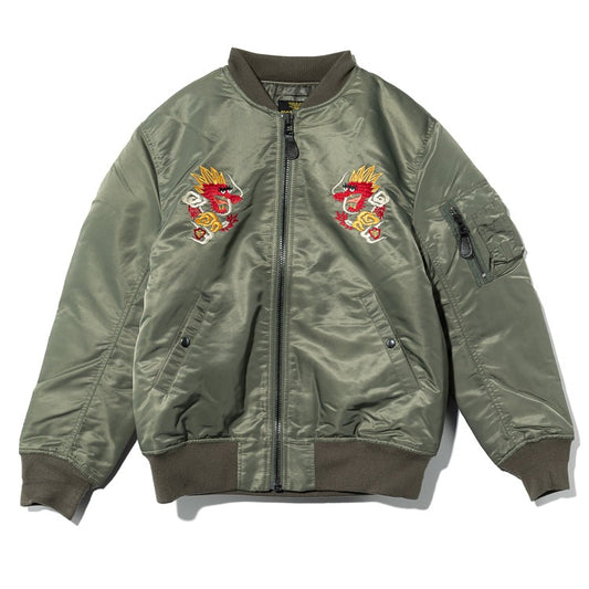 Houston Custom MA-1 Japan Embroidery Jacket Sage (7103488327864)