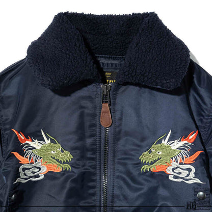 Houston Custom Japan Embroidery Jacket Olive Drab / XL (X-Large) (7103488426168)