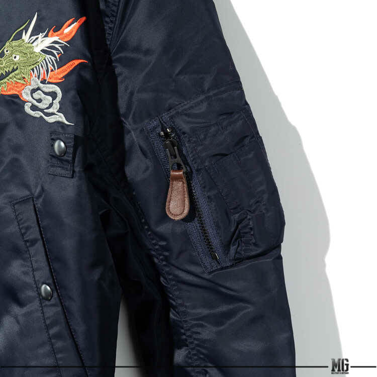 Houston Custom Japan Embroidery Jacket Olive Drab / XL (X-Large) (7103488426168)