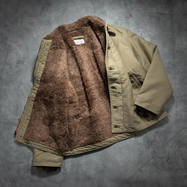 Houston Custom N-1 Deck Jacket Tan / 42 (7103489015992)