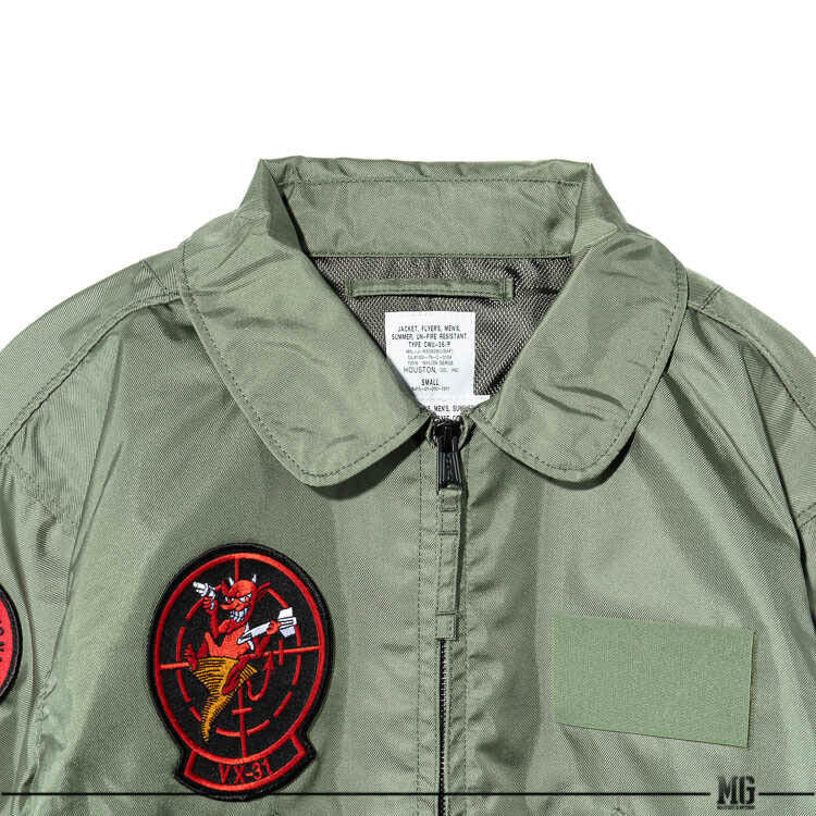 Houston CWU-36P VX-31 Dust Devils Logo Jacket Sage Green / XS (X-Small) (7103489343672)