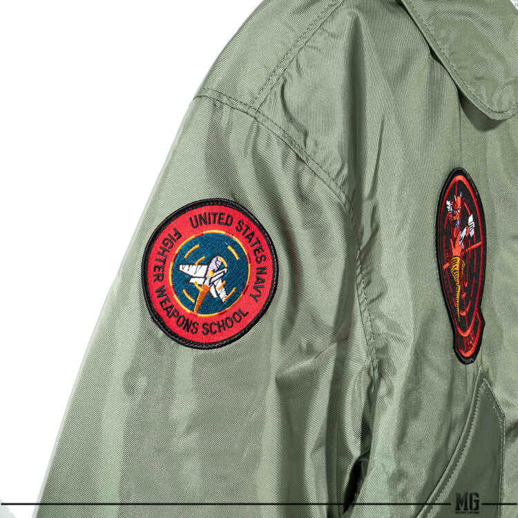 Houston CWU-36P VX-31 Dust Devils Logo Jacket Sage Green / XS (X-Small) (7103489343672)