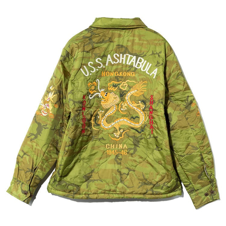 Houston US Military Style Vietnam Dragon Quilted Jacket (7103488032952)