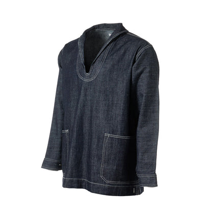 Houston US Style Denim Navy Pullover Shirt