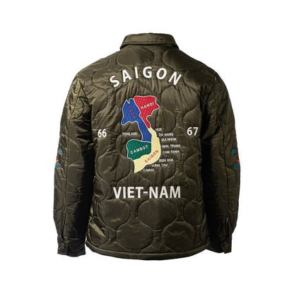 Houston Vietnam Map Quilting Jacket