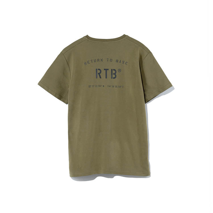 RTB Limited Edition Coordinates T-Shirt Army Green / XS (X-Small)